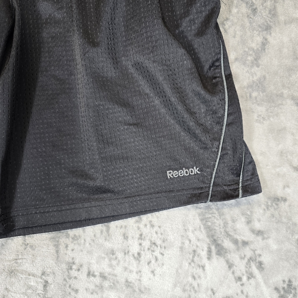 Reebok Mesh Basketball Training Shorts Size Large Black - Picture 2 of 5